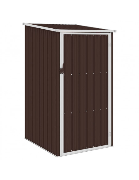 Capanno da Giardino Marrone 87x98x159 cm in Acciaio Zincato