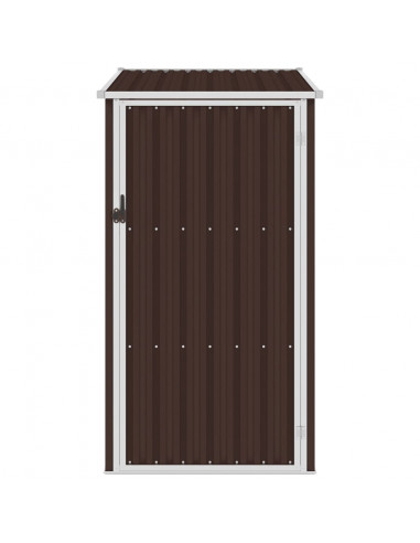 Capanno da Giardino Marrone 87x98x159 cm in Acciaio Zincato