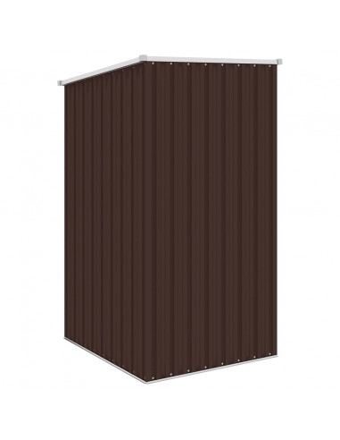 Capanno da Giardino Marrone 87x98x159 cm in Acciaio Zincato