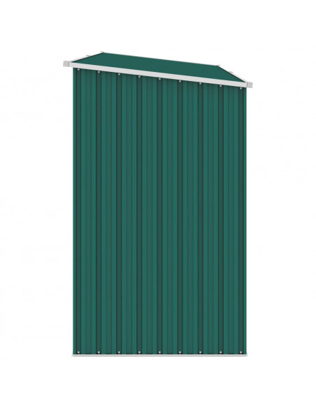 Capanno per Legna Verde 245x98x159 cm in Acciaio Zincato