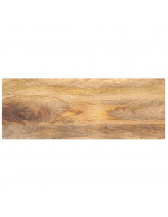 Piano per Tavolo 90x40x3,8 cm Rettangolare Legno Massello Mango 2