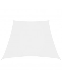 Parasole a Vela in Tela Oxford a Trapezio 3/5x4 m Bianco 2