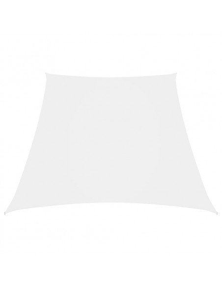 Parasole a Vela in Tela Oxford a Trapezio 3/5x4 m Bianco