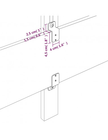 Testiera 2 pz Tortora 80x5x78/88 cm in Tessuto