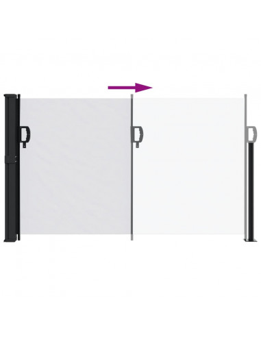 Tenda da Sole Laterale Retrattile Bianco 120x600 cm