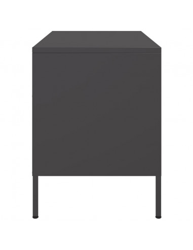 Mobile TV Nero 68x39x50,5 cm in Acciaio