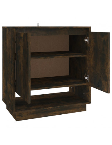 Credenza Rovere Fumo 70x41x75 cm in Truciolato
