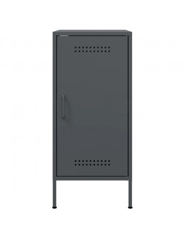 Credenze 2pz Antracite 36x39x79 cm in Acciaio Laminato a Freddo