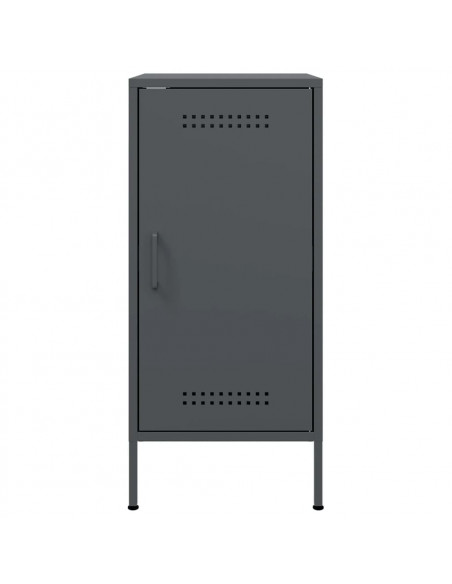 Credenze 2pz Antracite 36x39x79 cm in Acciaio Laminato a Freddo