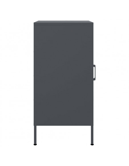 Credenze 2pz Antracite 36x39x79 cm in Acciaio Laminato a Freddo