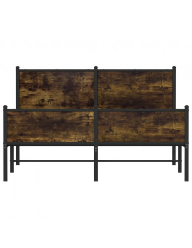 Giroletto senza Materaso in Metallo Rovere Fumo 150x200 cm