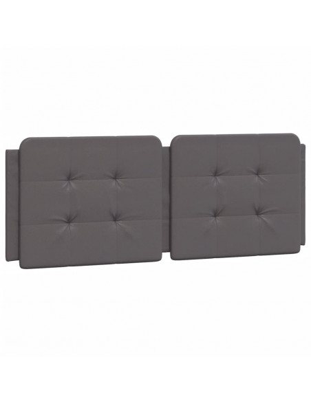 Letto con Materasso Grigio 120x200 cm in Similpelle