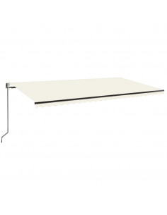 Tenda da Sole Retrattile Automatica 600x350 cm Crema 2