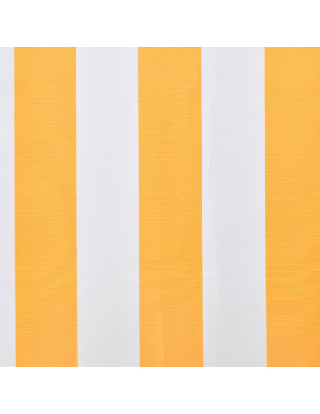 Tendone Parasole in Tela Arancione e Bianco 500x300 cm