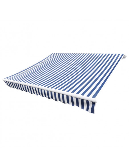 Tendone Parasole in Tela Blu e Bianco 450x300 cm
