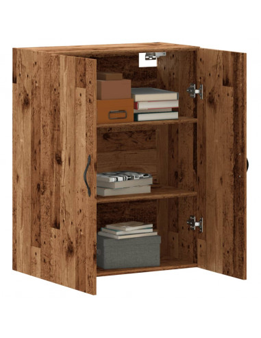 Mobile a Parete Legno Antico 69,5x34x90 cm in Truciolato