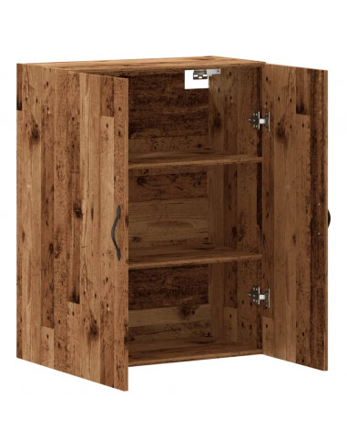 Mobile a Parete Legno Antico 69,5x34x90 cm in Truciolato