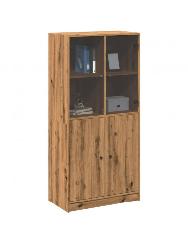 Credenza con Ante Rovere Artigianale 68x37x142 cm Multistrato