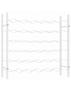 Portabottiglie per 36 Bottiglie Metallo Bianco 2