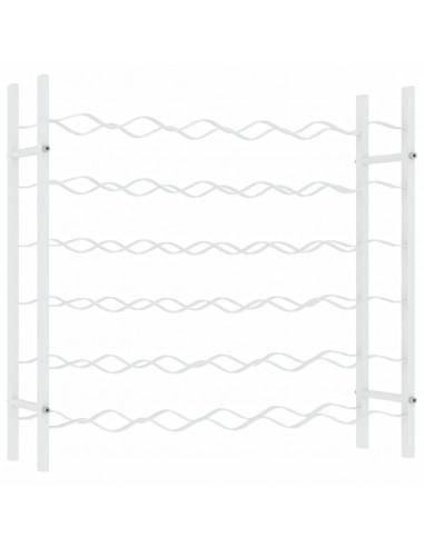 Portabottiglie per 36 Bottiglie Metallo Bianco