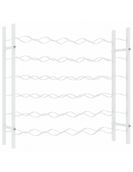 Portabottiglie per 36 Bottiglie Metallo Bianco