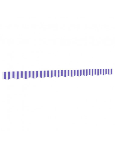 Tessuto Ricambio per Mantovana Tenda Righe Blu e Bianche 3,5 m