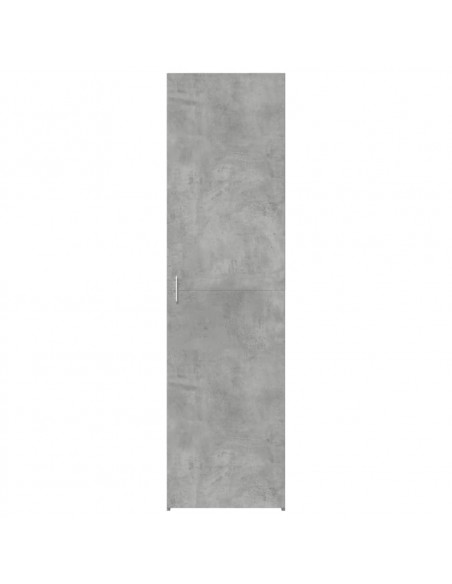 Credenza Grigio Cemento 50x42,5x185 cm in Legno Multistrato