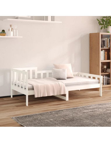 Dormeuse Bianca 90x190 cm in Legno Massello di Pino