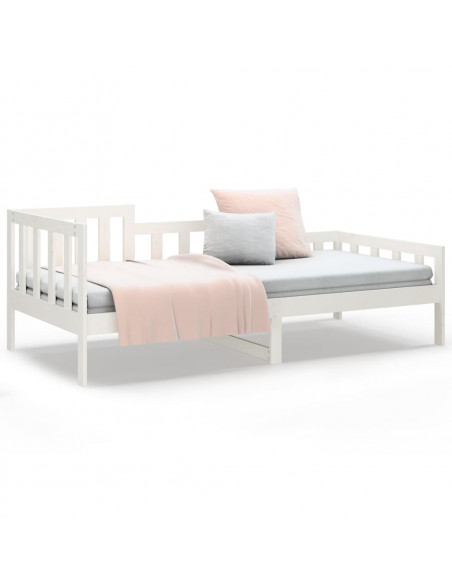 Dormeuse Bianca 90x190 cm in Legno Massello di Pino