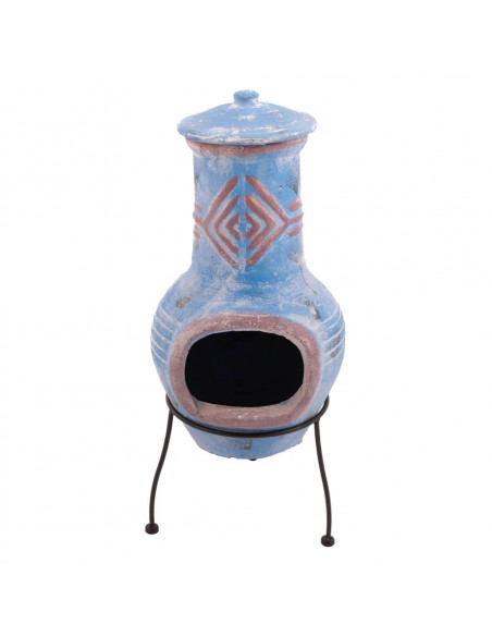 RedFire Caminetto Colima in Argilla Color Blu Marino/Rosso 86031