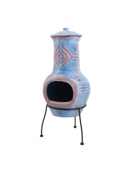 RedFire Caminetto Colima in Argilla Color Blu Marino/Rosso 86031