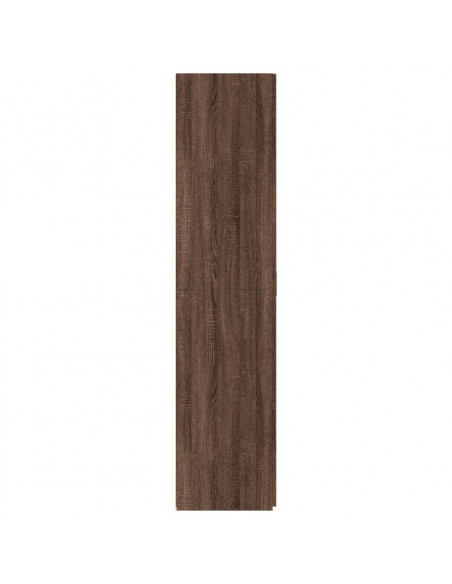 Credenza Rovere Marrone 80x42,5x185 cm in Legno Multistrato