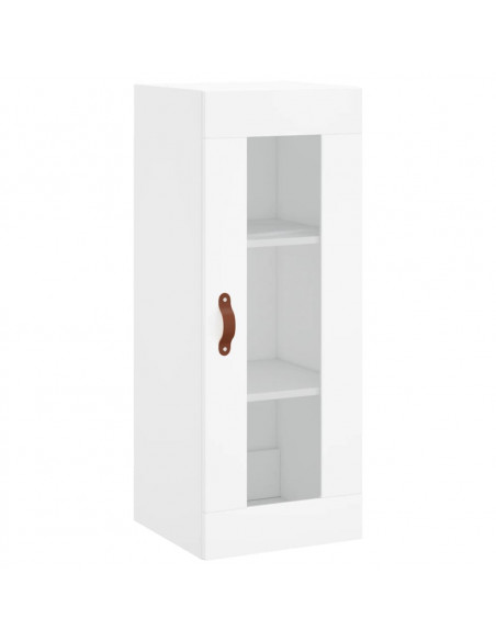 Credenza Bianca 34,5x34x180 cm in Legno Multistrato