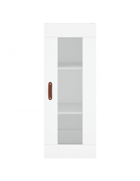 Credenza Bianca 34,5x34x180 cm in Legno Multistrato