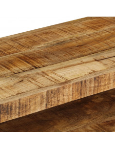 Mobile Porta TV 120x35x45 cm Legno Massello di Mango 2