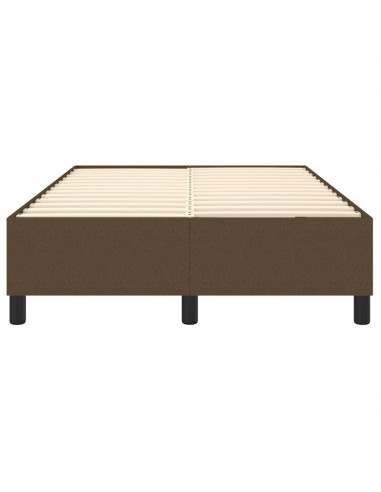 Giroletto a Molle Marrone Scuro 120x200 cm in Tessuto