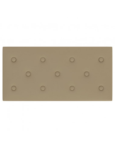 Pannelli Murali 12 pz Cappuccino 60x30 cm Similpelle 2,16 m²