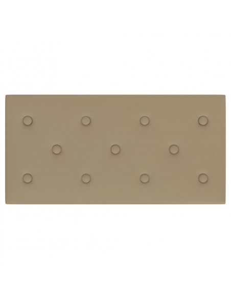 Pannelli Murali 12 pz Cappuccino 60x30 cm Similpelle 2,16 m²