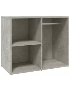 Armadietto Cosmetici Grigio Cemento 80x40x65 Legno Multistrato 2