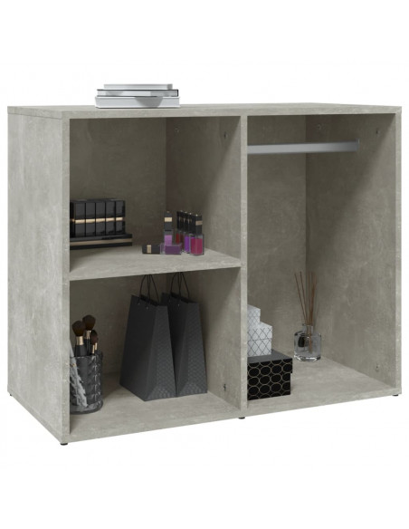 Armadietto Cosmetici Grigio Cemento 80x40x65 Legno Multistrato
