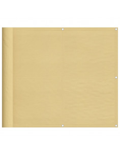Paravento da Balcone Sabbia 90x300 cm 100% Poliestere Oxford 2