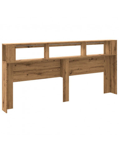 Testiera LED Rovere Artigianale 220x18,5x103,5 cm Multistrato