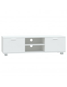 Mobile Porta TV Bianco 140x40,5x35 cm in Legno Multistrato 2