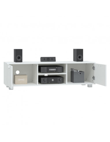 Mobile Porta TV Bianco 140x40,5x35 cm in Legno Multistrato