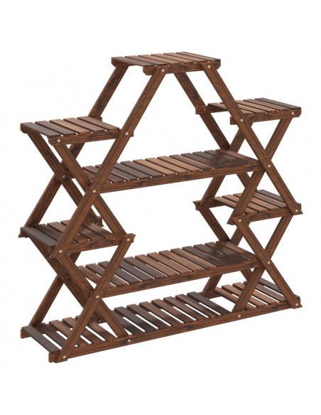 Portafiori 110x25x105 cm in Legno Massello di Abete
