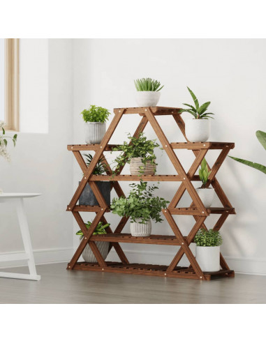 Portafiori 110x25x105 cm in Legno Massello di Abete