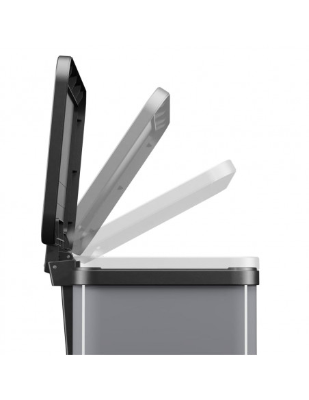 Hailo Pattumiera a Pedale Oko Trio Plus L 3x9 L Argento 0633-230