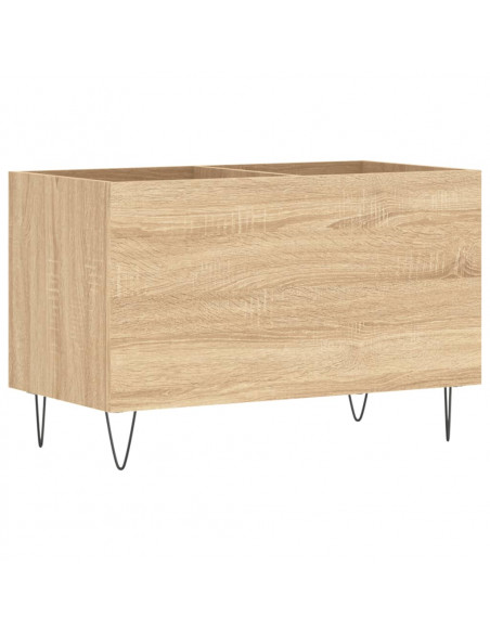 Mobile Porta Dischi Rovere Sonoma 74,5x38x48 Legno Multistrato