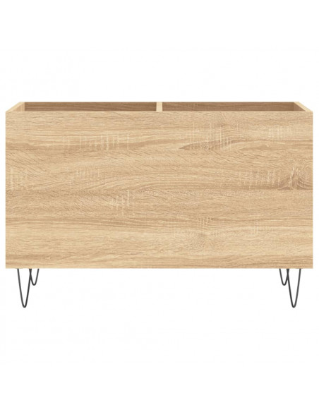 Mobile Porta Dischi Rovere Sonoma 74,5x38x48 Legno Multistrato