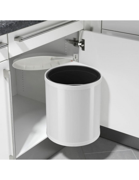 Hailo Pattumiera da Dispensa Compact-Box Taglia M 15 L Bianca 3555-001